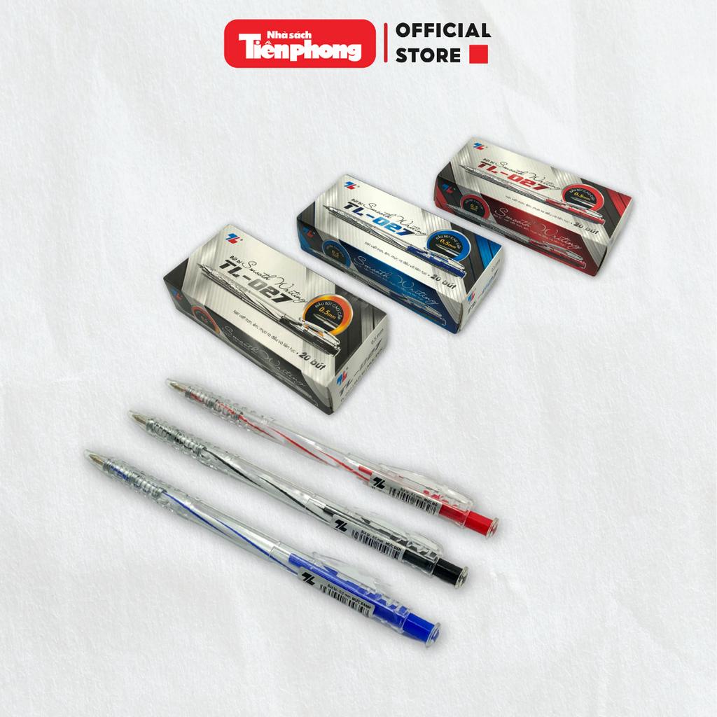 Bút bi Thiên Long chính hãng nhà sách Tiền Phong bút bi gel màu xanh/đen/tím.