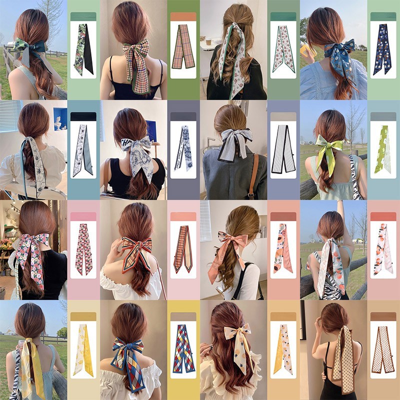 Băng Đô Lụa Thắt Nơ Mẫu Mới 2021