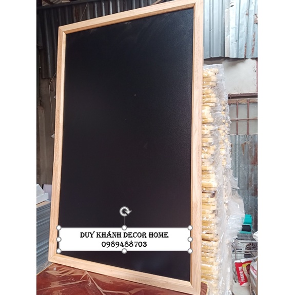 Bảng menu đen khung gỗ cao su Ship Siêu Tốc