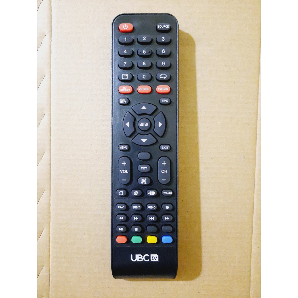 Remote Điều khiển tivi UBC TV các dòng LED/LCD/Smart TV- Hàng mới chính hãng UBC Tặng kèm Pin