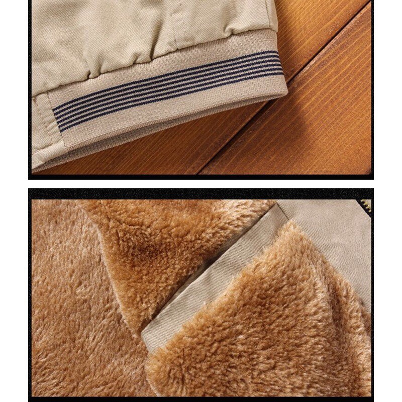 Áo Khoác Nam Vải Kaki Kost Lông Đay Ấm Thời Trang NK Quảng Châu