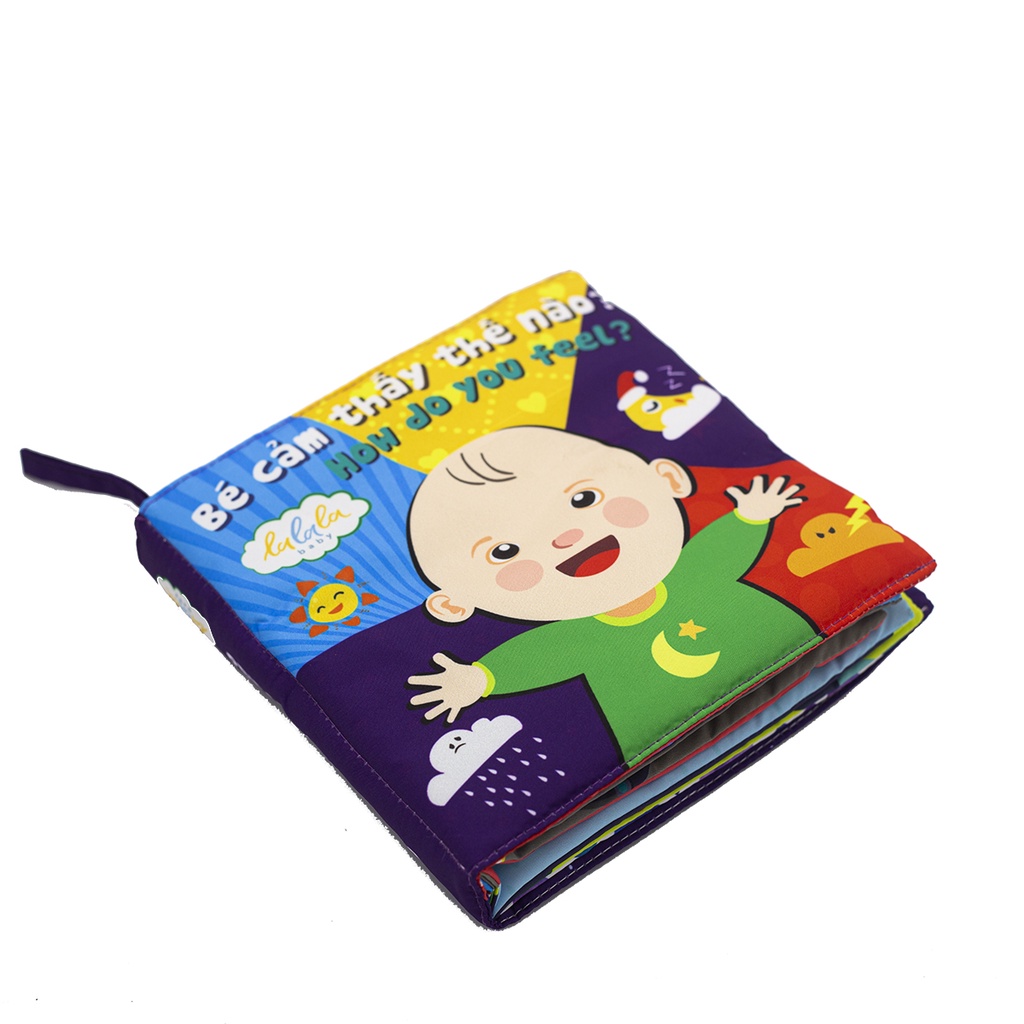 Sách vải Lalala baby song ngữ đa tương tác Bé cảm thấy thế nào?