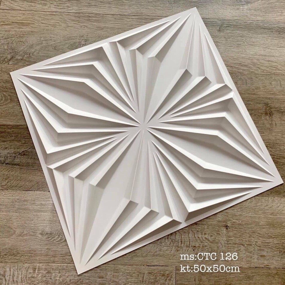 Tấm ốp tường 3D nhựa PVC 50x50cm