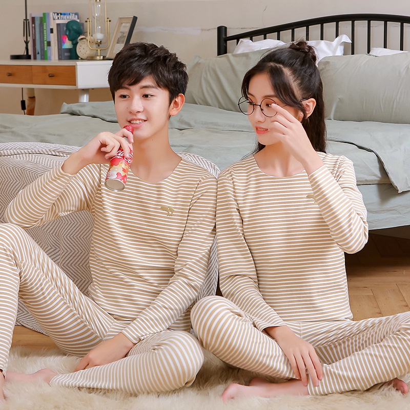 Bộ Đồ Ngủ Dài Tay 2-18 Tuổi Mềm Mại Giữ Ấm Cho Bé