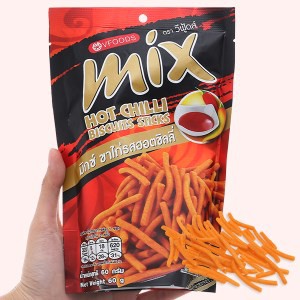 Bánh Que Thái Lan Mix Gói 60G nhiều vị Gà Cay/ Gà Cay/ Ớt Cay/ Rong Biển
