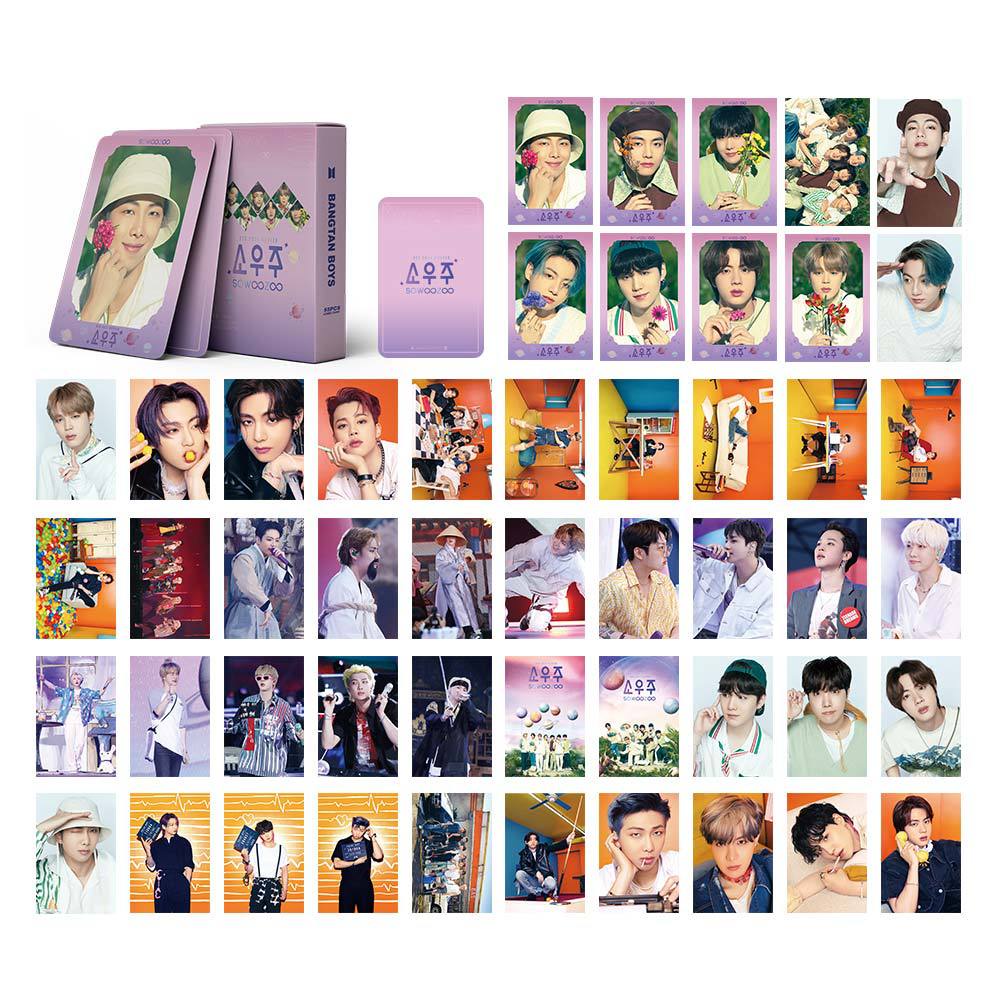 Hộp 55 Ảnh Lomo Card Nhóm Nhạc BTS 2021