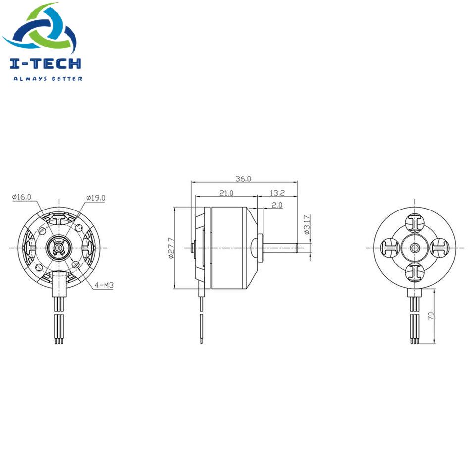 Động Cơ Không Chổi Than Dxw A2208 1800kv 2-3s Cho Máy Bay Điều Khiển Từ Xa