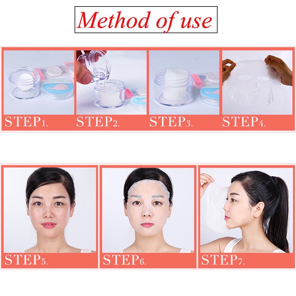 [Hàng mới về] Túi 100 mặt nạ nén chất liệu cotton chăm sóc da mặt tự nhiên
