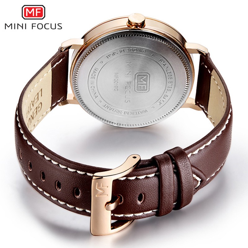 Đồng hồ nam MINI FOCUS MF019G dây da cao cấp size mặt 42mm chống nước | BigBuy360 - bigbuy360.vn