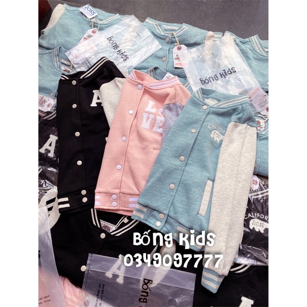 Áo Bomber Bé Trai &amp; Bé Gái Phối Màu Reflex