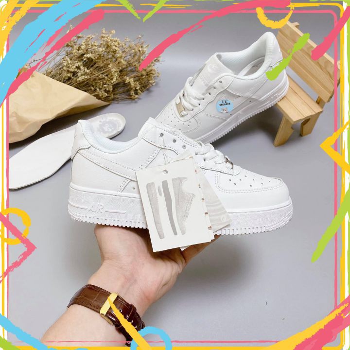 [🎁 XẢ KHO] Giày nike_af1 trắng nam nữ bản đẹp, Giày air force 1 trắng , AF1 trắng full bill box