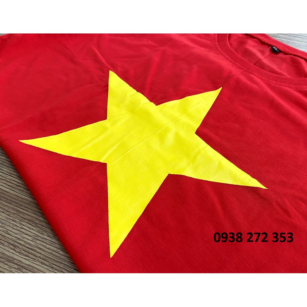 Áo cờ đỏ sao vàng  - Vải đẹp, in đẹp - Đồng phục Song Phú