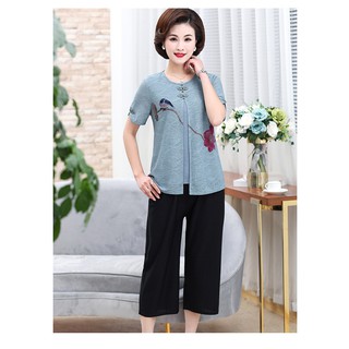 Bộ đồ nữ trung niên mùa hè