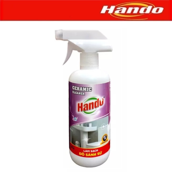 Chai xịt vệ sinh làm sạch đồ sành sứ Hando 570ml