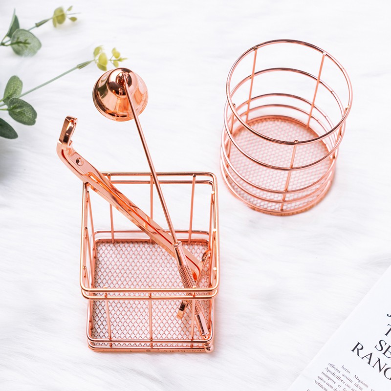 Ống kim loại đựng vật dụng hiện đại Hàn Quốc