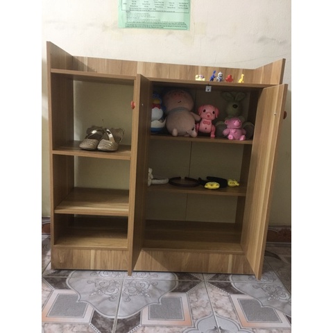Kệ Để Giày - Tủ Để Giảy Gỗ Thông Minh Lắp Ghép 3 Ngăn, Cực Tiện Ích