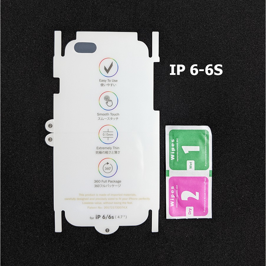 Dán chống xước PPF mặt lưng full viền Iphone 6 - Iphone 6s