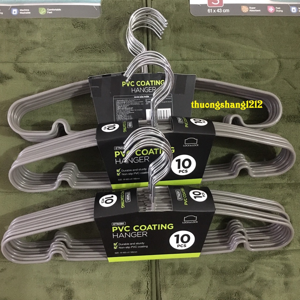 SET 10 MÓC TREO QUẦN ÁO LOCK&LOCK- ETM376 / ETM391