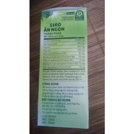 Siro ăn ngon Dr+Baby