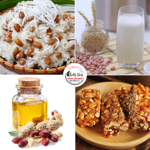 500gr Đậu Phộng Sống Hữu Cơ SallyFood Sạch Không Chất Bảo Quản  Nông Sản Quê