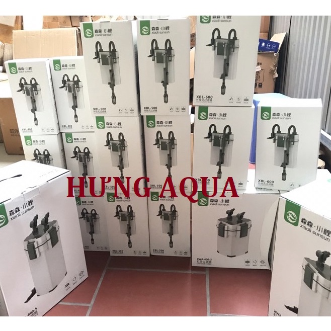 Lọc treo bể cá, lọc thác thế hệ mới Sunsun Xiaoli XBL 300/400/500/600 tích hợp lọc váng