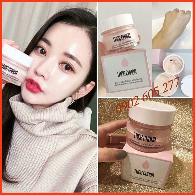 [Hiệu Qủa 100%] Kem thần thánh makeup treechada Thái Lan