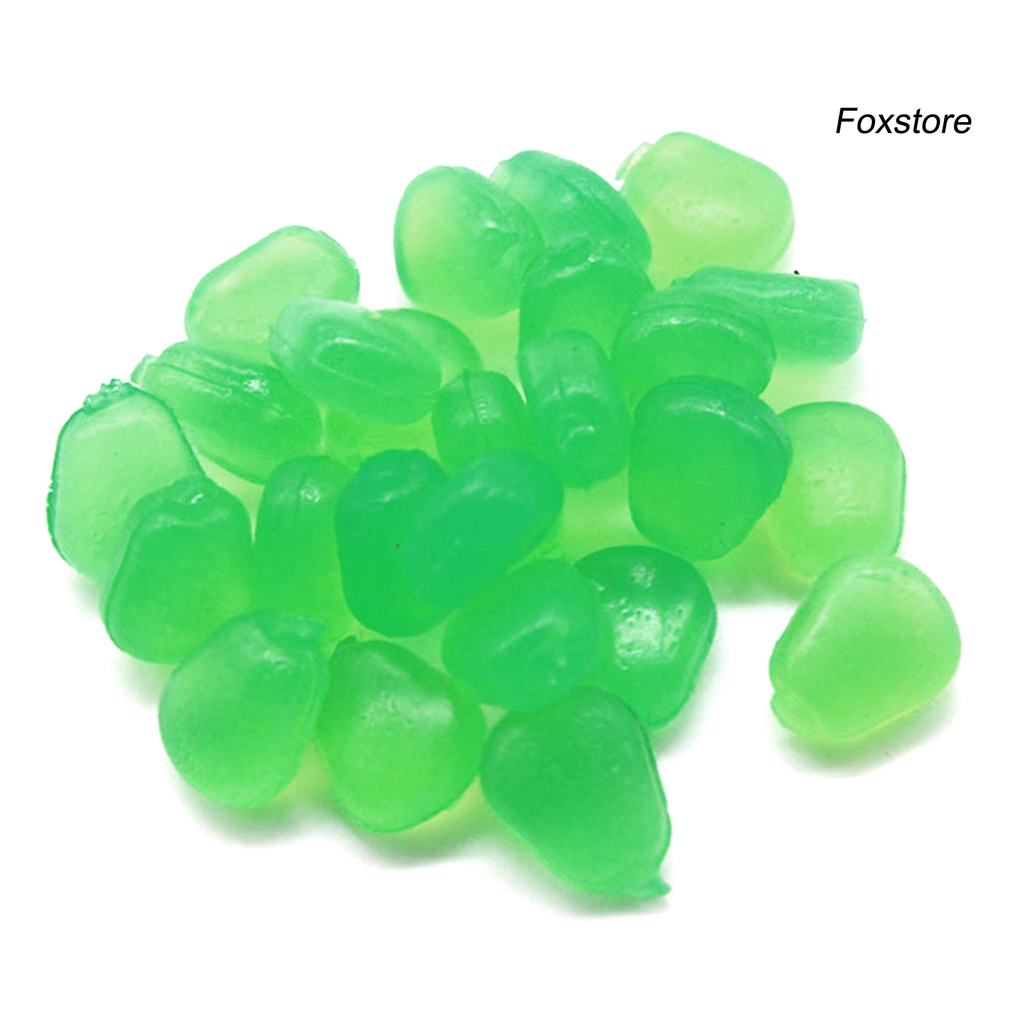 30 Mồi câu cá giả dạ quang hình hạt ngô mềm mại