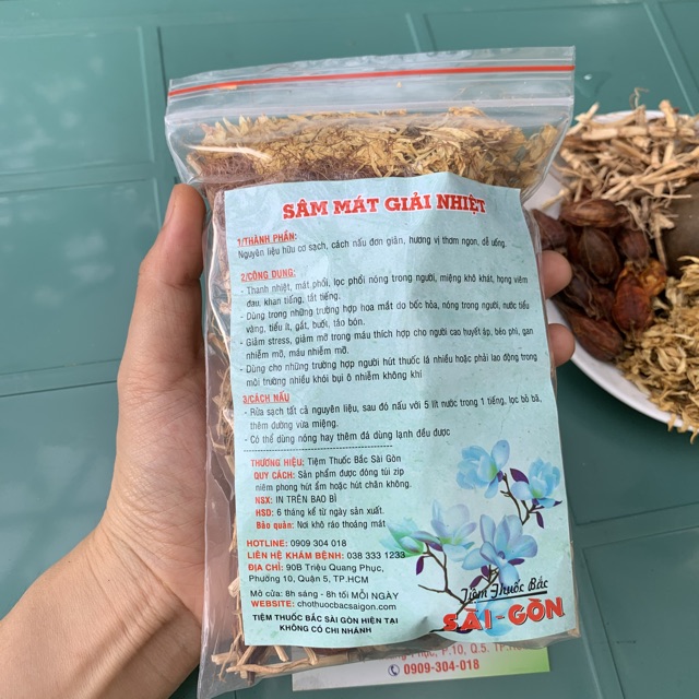 Sâm Bông Cúc Gói Nấu 5 lít nước (Tặng kèm hạt chia)