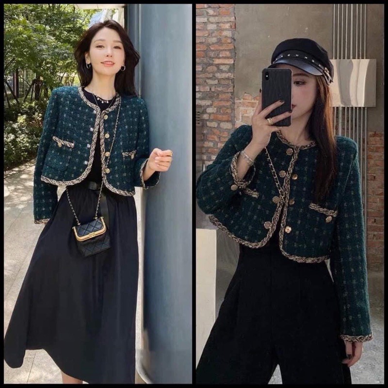 Áo Khoác Dạ Tweed