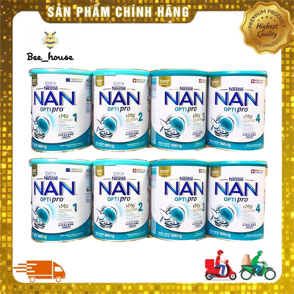 Sữa Nan Nga HMO Optipro số 1, 2, 3, 4 lon 800g - Bee house