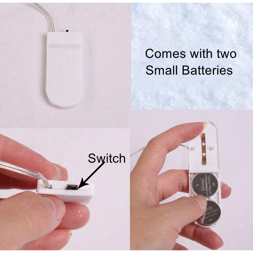 GOGOUP Nơ Ruy Băng Thắt Đèn Led Trang Trí Cây Thông Noel