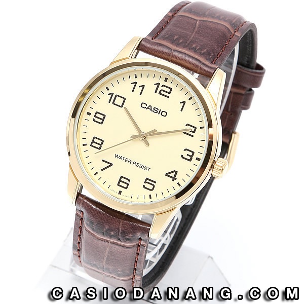 Đồng hồ nam dây da Casio chính hãng Anh Khuê MTP-V001GL-9BUDF (38mm)