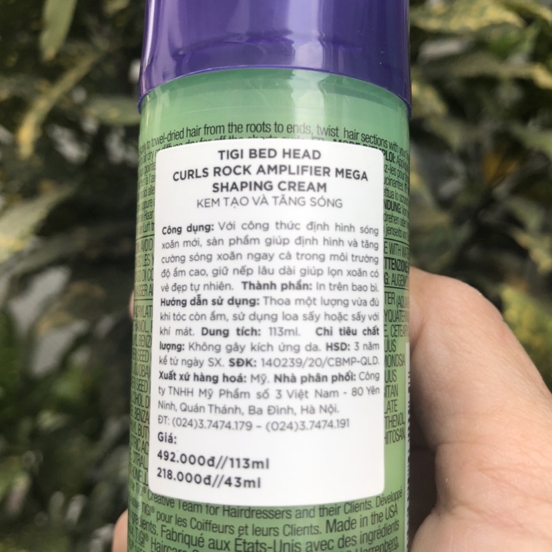 Kem định hình và tách sóng Curls Rock - Amplifier Tigi Catwalk 43ml
