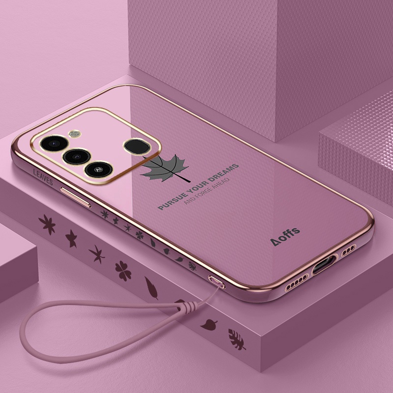 Ốp Điện Thoại Mềm Họa Tiết Lá Phong Cho Tecno Spark Go 2022 Tecno Spark 8C KG5 KG5j KG5k
