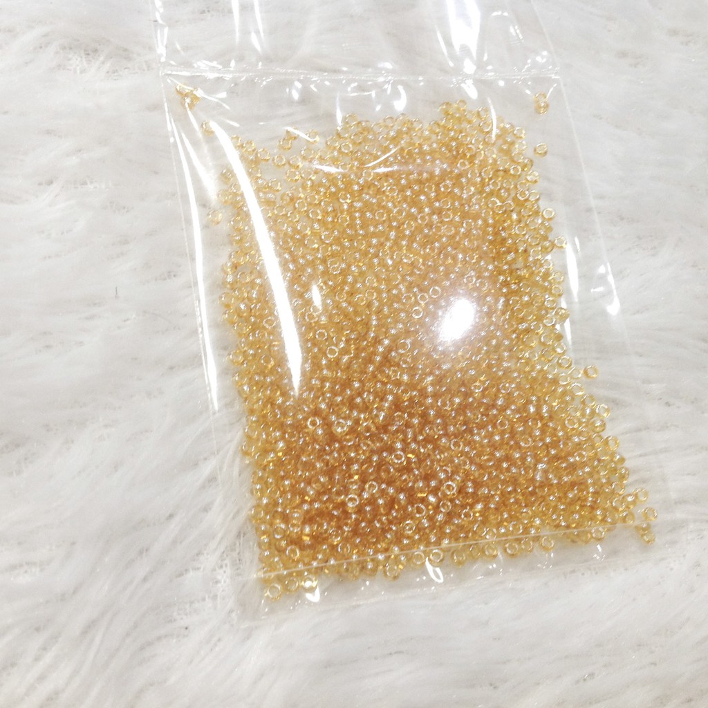 Hạt cườm kết áo đính trang phục nhiều màu tone đỏ 2mm