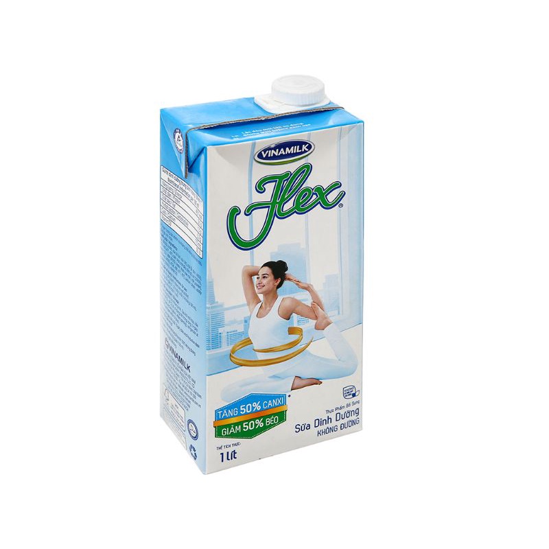 Sữa dinh dưỡng không đường Vinamilk Flex hộp 1 lít