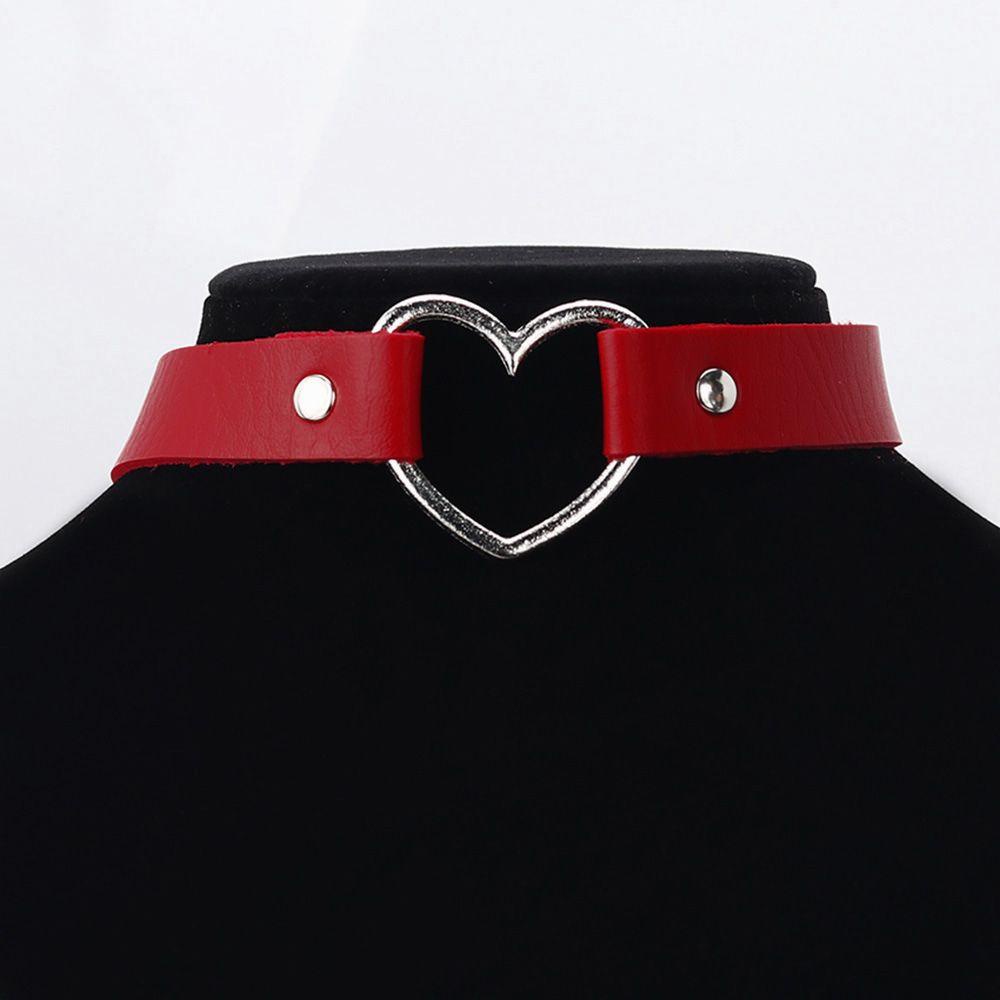 Vòng Cổ Choker Hình Trái Tim Nạm Đinh Tán Handmade