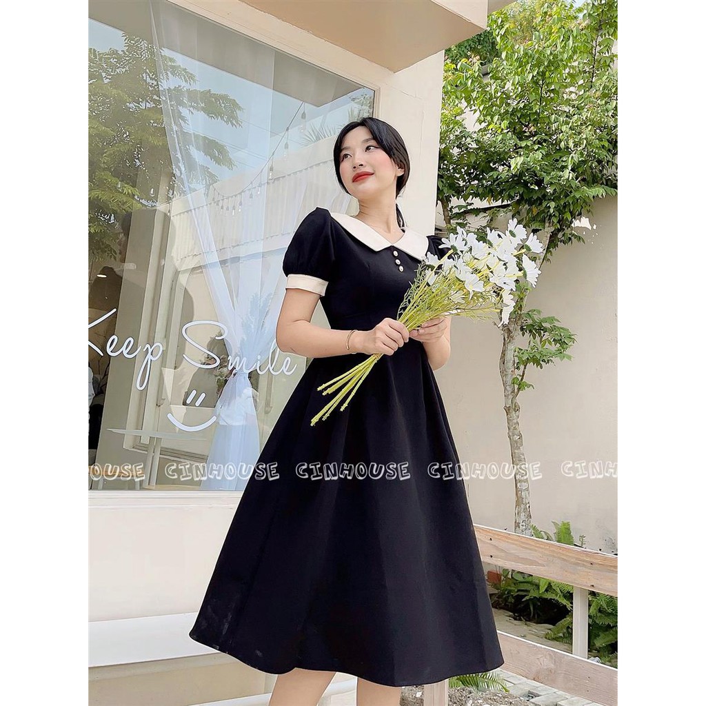 Đầm xòe tiểu thư tuyết mưa 02001