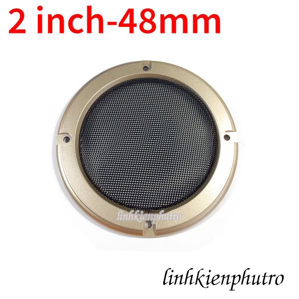 Khung lưới bảo vệ loa vàng 2inch - 48mm - 2 cái