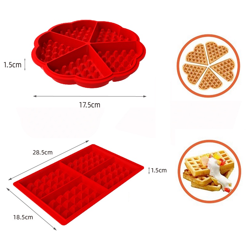 Khuôn Silicone Làm Bánh Kẹp Kẹp Đa Năng Có Thể Tái Sử Dụng