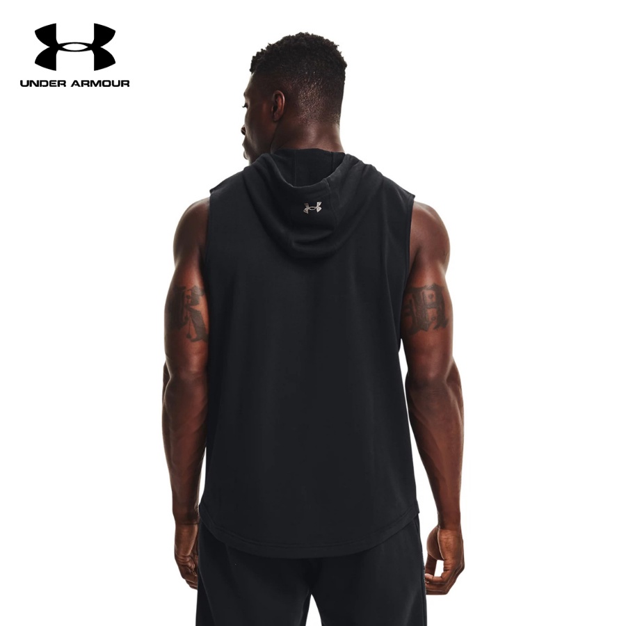 Áo ba lỗ có nón thể thao nam Under Armour Project Rock Terry - 1367108-001