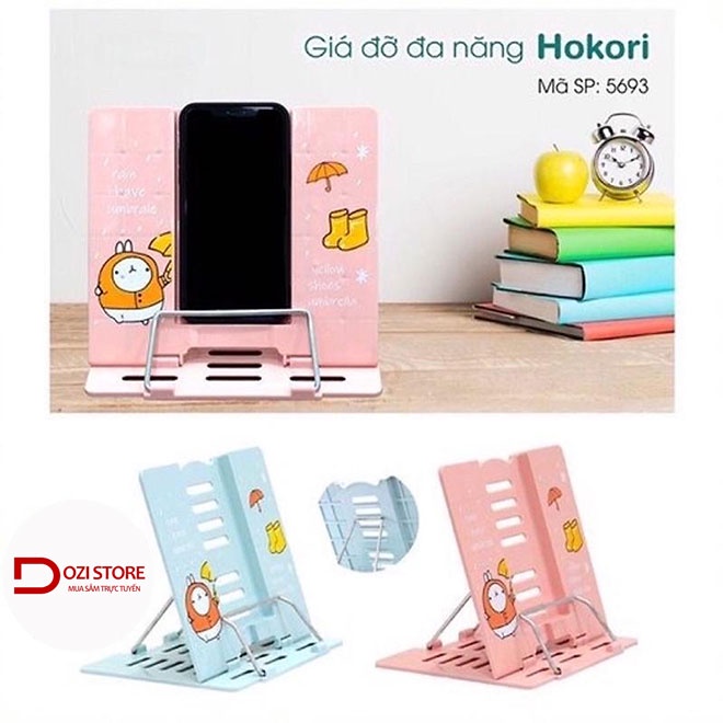 Giá đỡ sách để bàn Hokori Việt Nhật - Giá đỡ đọc sách, điện thoại, máy tính bảng đa năng