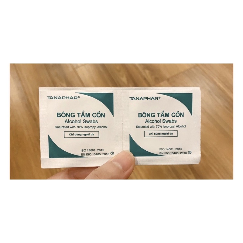 Bông tẩm cồn - Sát trùng vết thương, lau điện thoại