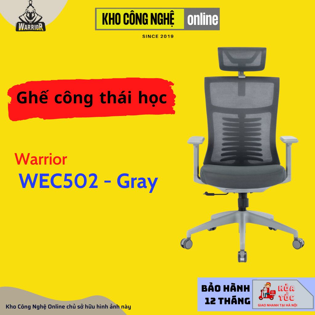 Ghế công thái học ergonomic WARRIOR – WOC102 / WEC502 / WEC502 Plus / WEC506 (Hàng chính hãng)