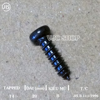 10 cái vít tự khoan đặc biệt T4-20B màu đen