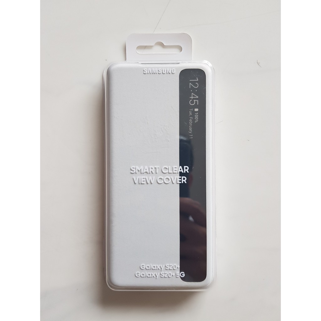 Bao Da Smart Clear View Samsung Galaxy S20 Ultra / S20+  / S20 - Hàng Chính Hãng Nguyên Seal