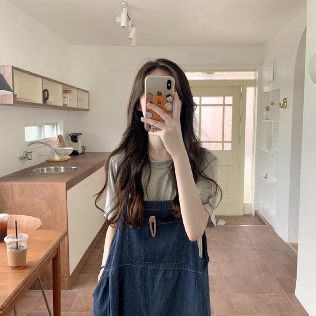 Đầm Denim Form dài