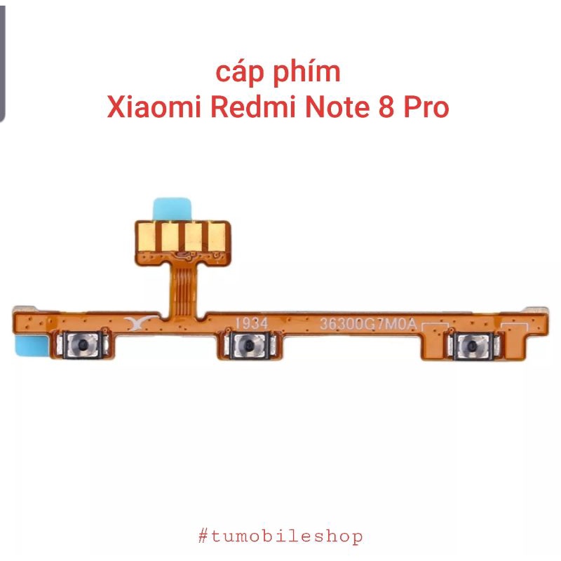 Cáp phím nguồn + phím âm lượng Xiaomi Redmi Note 8 Pro