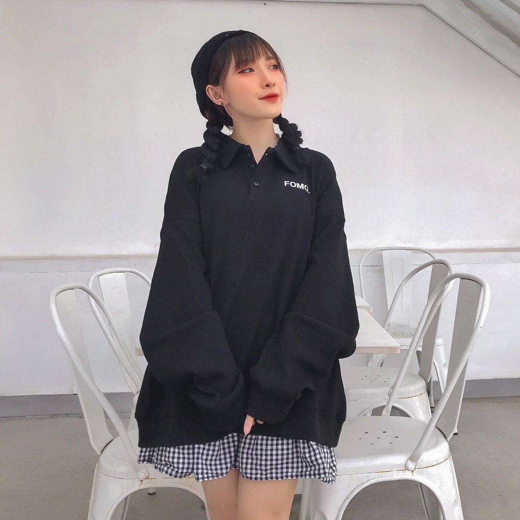 Áo Sweater Dài Tay Form Rộng Unisex POLO FOMO Phong Cách Ulzzang - Tuni Store