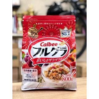Date 11/2022 Ngũ cốc Calbee Nhật Bản vị tổng hợp 750g